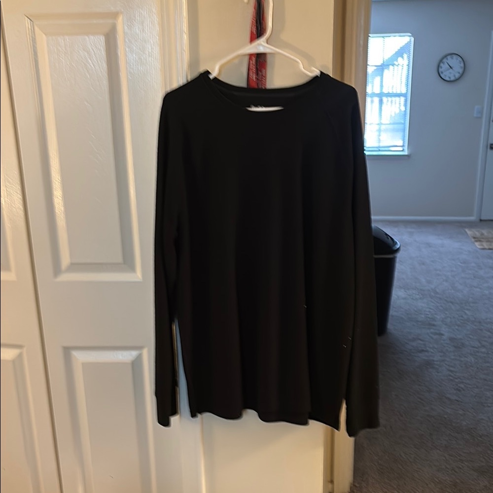 Goodfellow & Co Black Long Sleeve Tee Classic Crew Neck